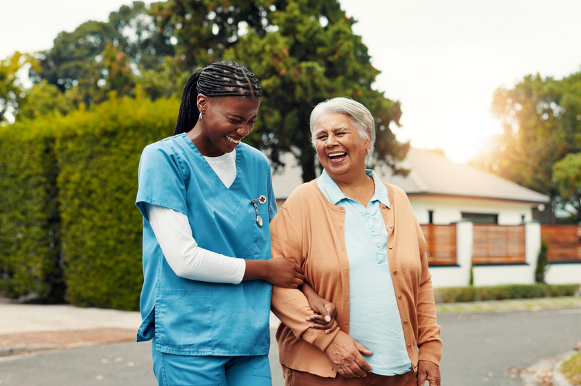 woman and nurse